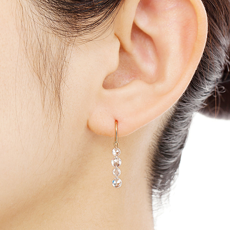 1306B “dew” Diamond pierced-earrings – AbHeri オンラインショップ