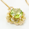 “Clara”<br>Peridot Earrings<br>ペリドットピアス <br>（1055B_AP ）