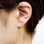 “Clara”<br>Peridot Earrings<br>ペリドットピアス <br>（1055B_AP ）