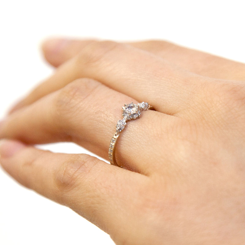 727A “calyx” Diamond ring – AbHeri オンラインショップ